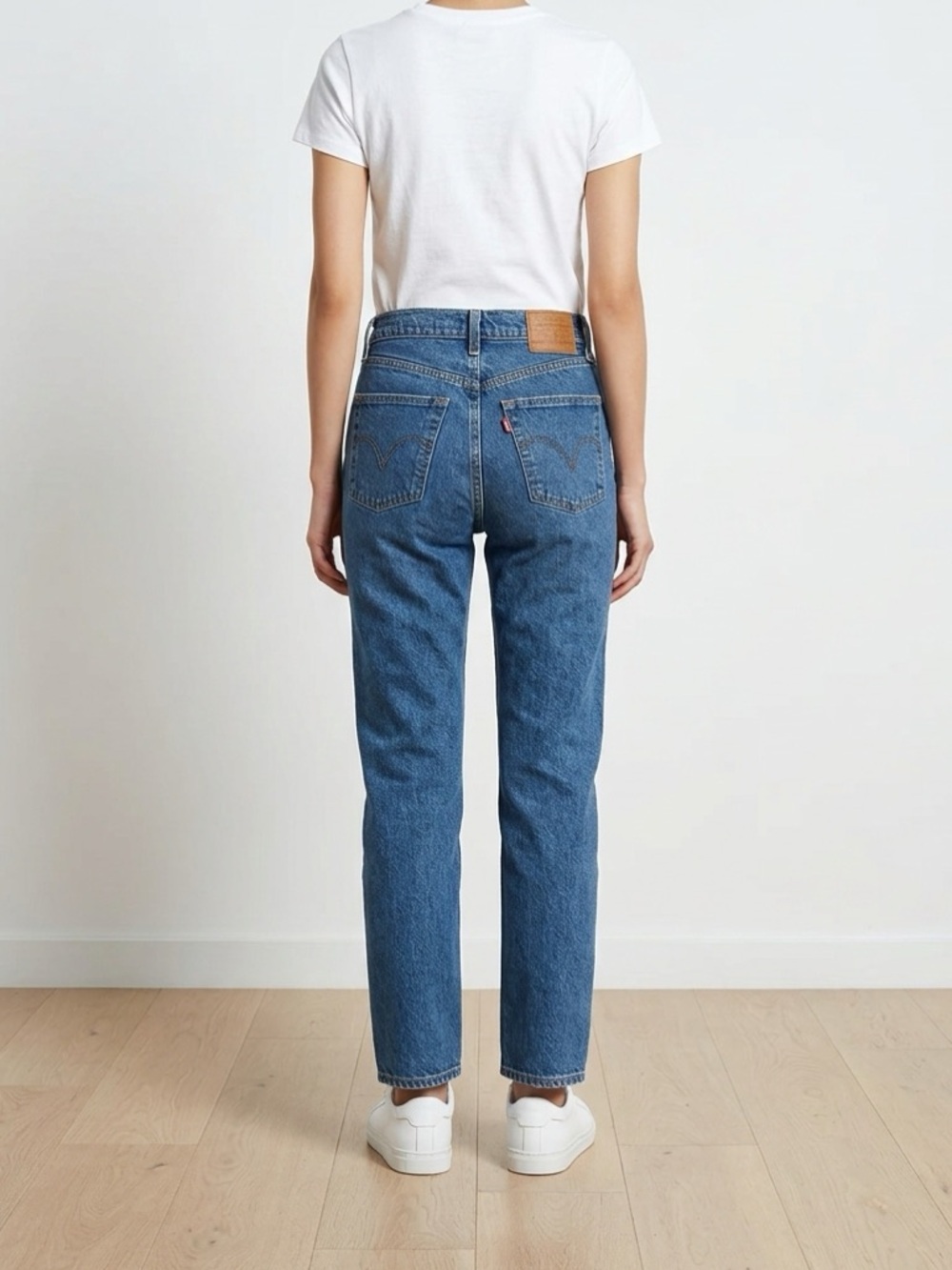 Ribcage Straight Ankle Vintage Levi's Dark Blue Straight Jeans | Size 25 |